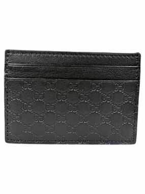 Gucci GG Microguccissima Leather Cardholder Black Men 262837
